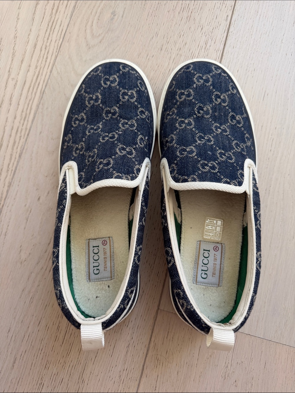 Gucci Denim Tennis 1977 Slip-On Sneakers - Picture 5 of 5
